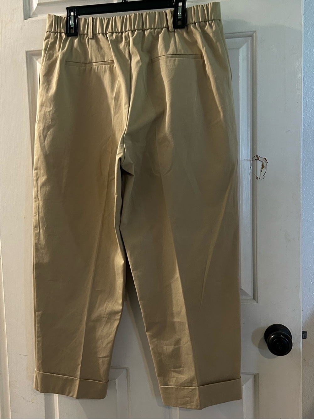 Zara Women's Khaki Cropped Chinos - Picture 2 of 2